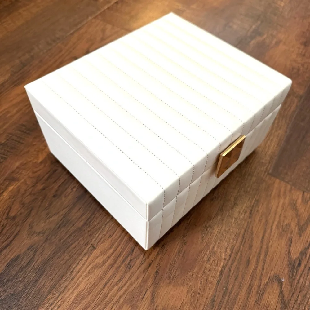 2 tier multi storage jewelry box with mirror, NWOT